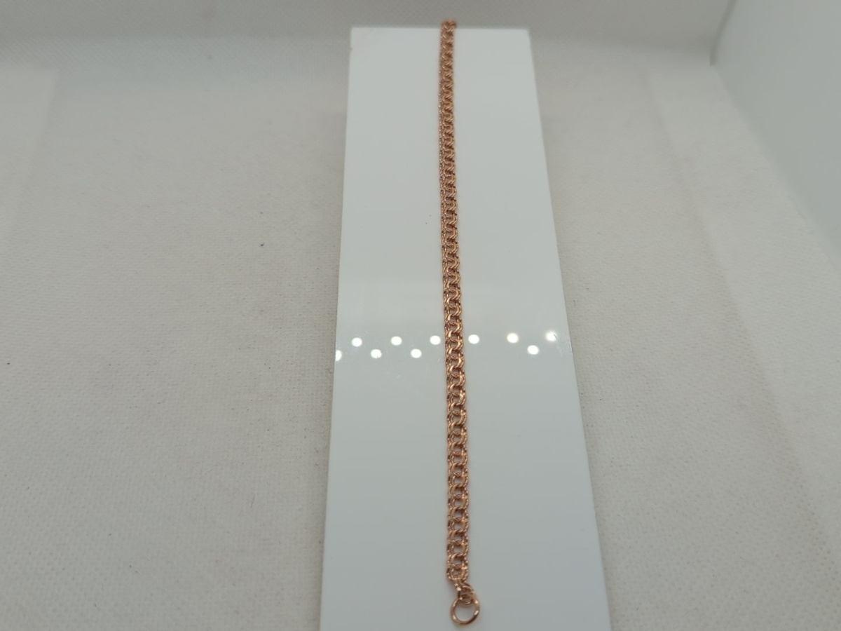 БЛБ585 БРАСЛЕТ ПОЛНОВЕСНЫЙ Бисмарк (Au 585)