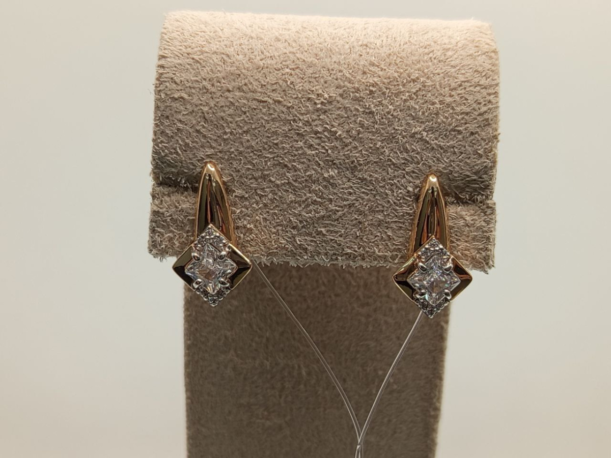 СЕРЬГИ С КАМНЯМИ (Au 585)