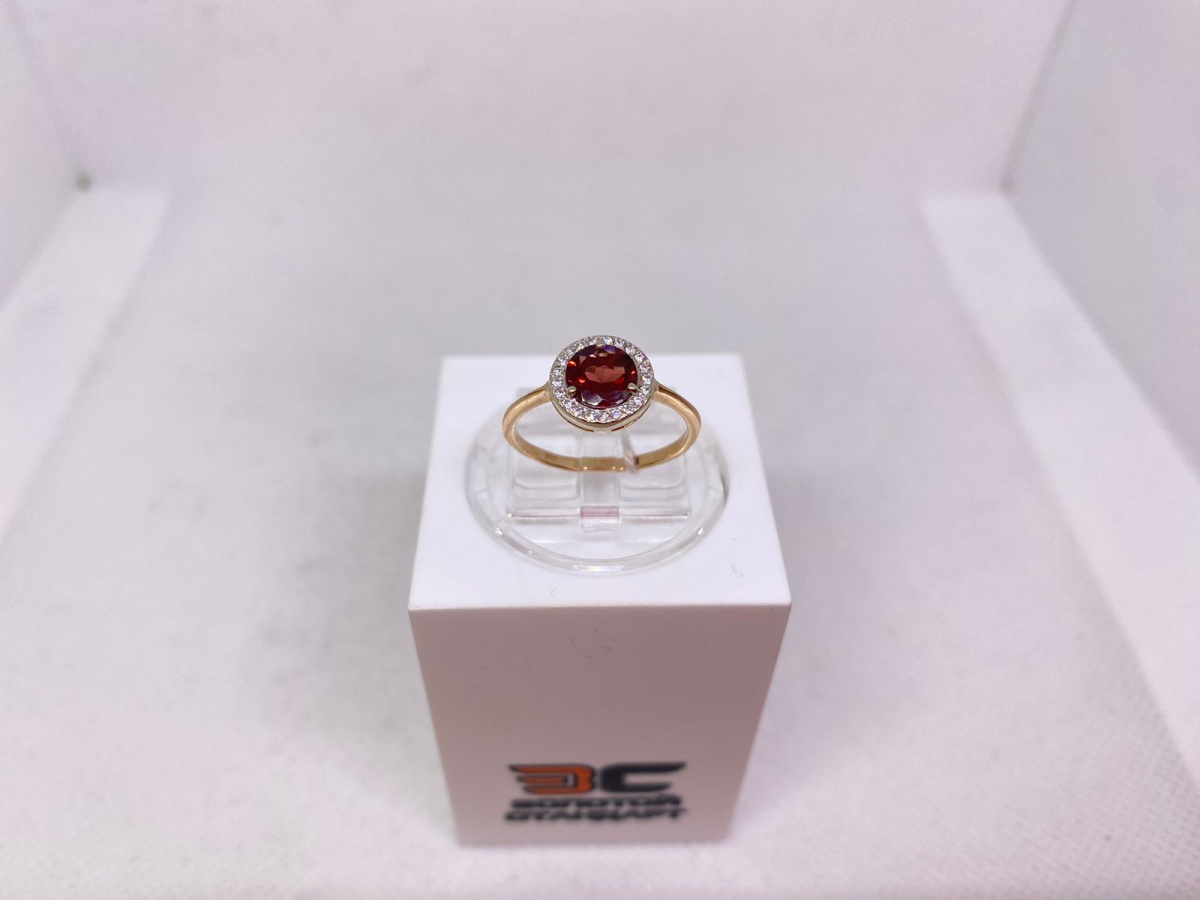 КОЛЬЦО С КАМНЯМИ (Au 585)