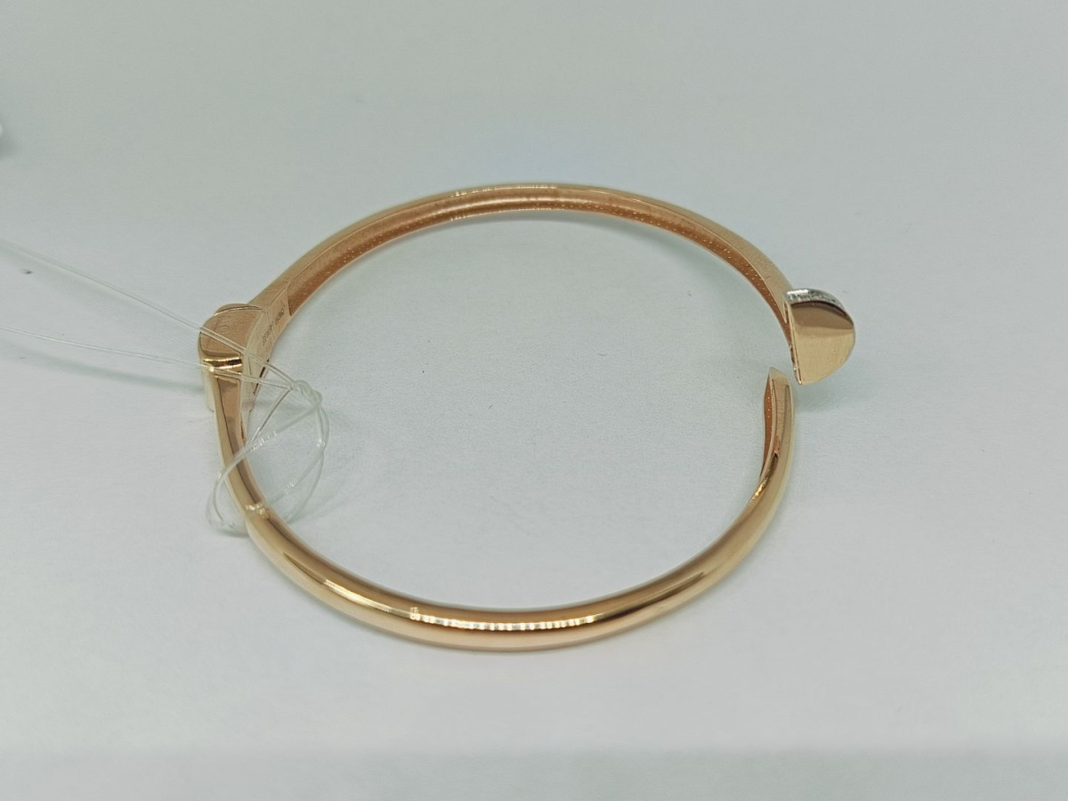 БРАСЛЕТ ЖЕСТКИЙ с камнями (Au 585)