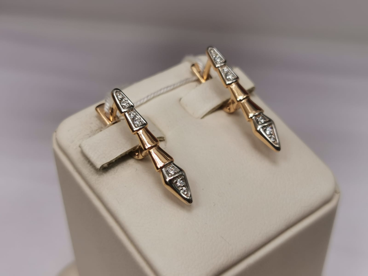 СЕРЬГИ С КАМНЯМИ (Au 585)