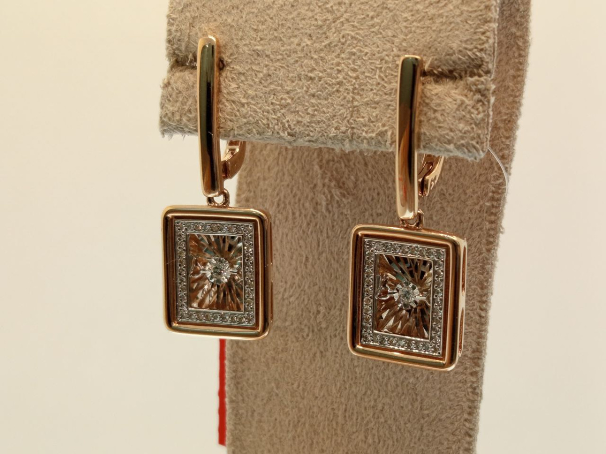 СЕРЬГИ БРИЛЛИАНТ (Au 585)