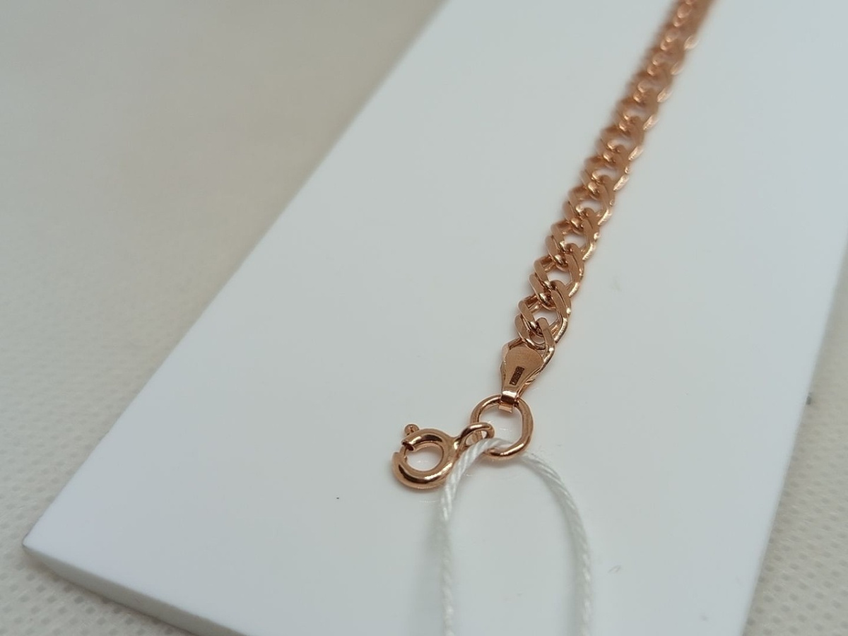 БРАСЛЕТ ПОЛНОВЕСНЫЙ Ромб двойной Au 585