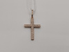 ПОДККИ585 ПОДВЕСКА КРЕСТ С КАМНЯМИ (Au 585)