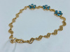 БРАСЛЕТ С КАМНЯМИ (Au 585)