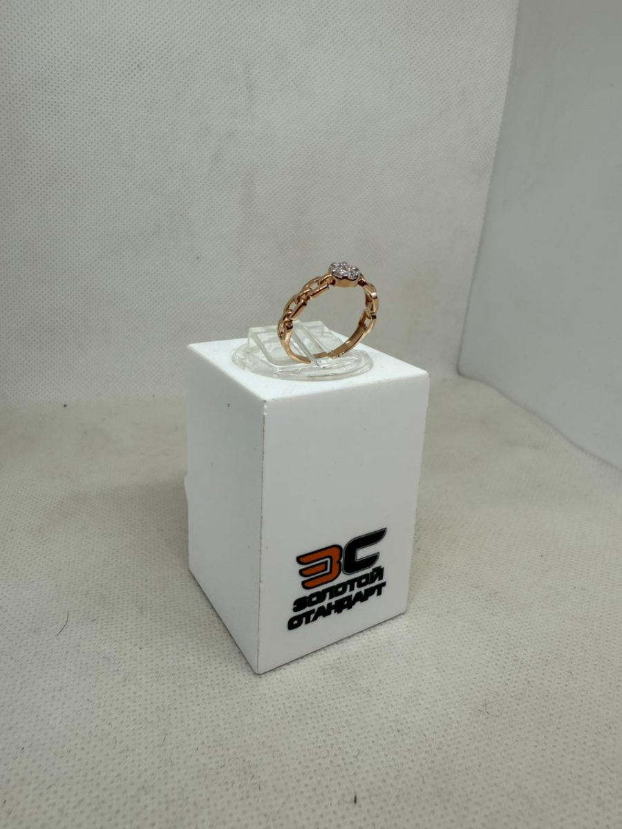 КОЛЬЦО С КАМНЯМИ (Au 585)