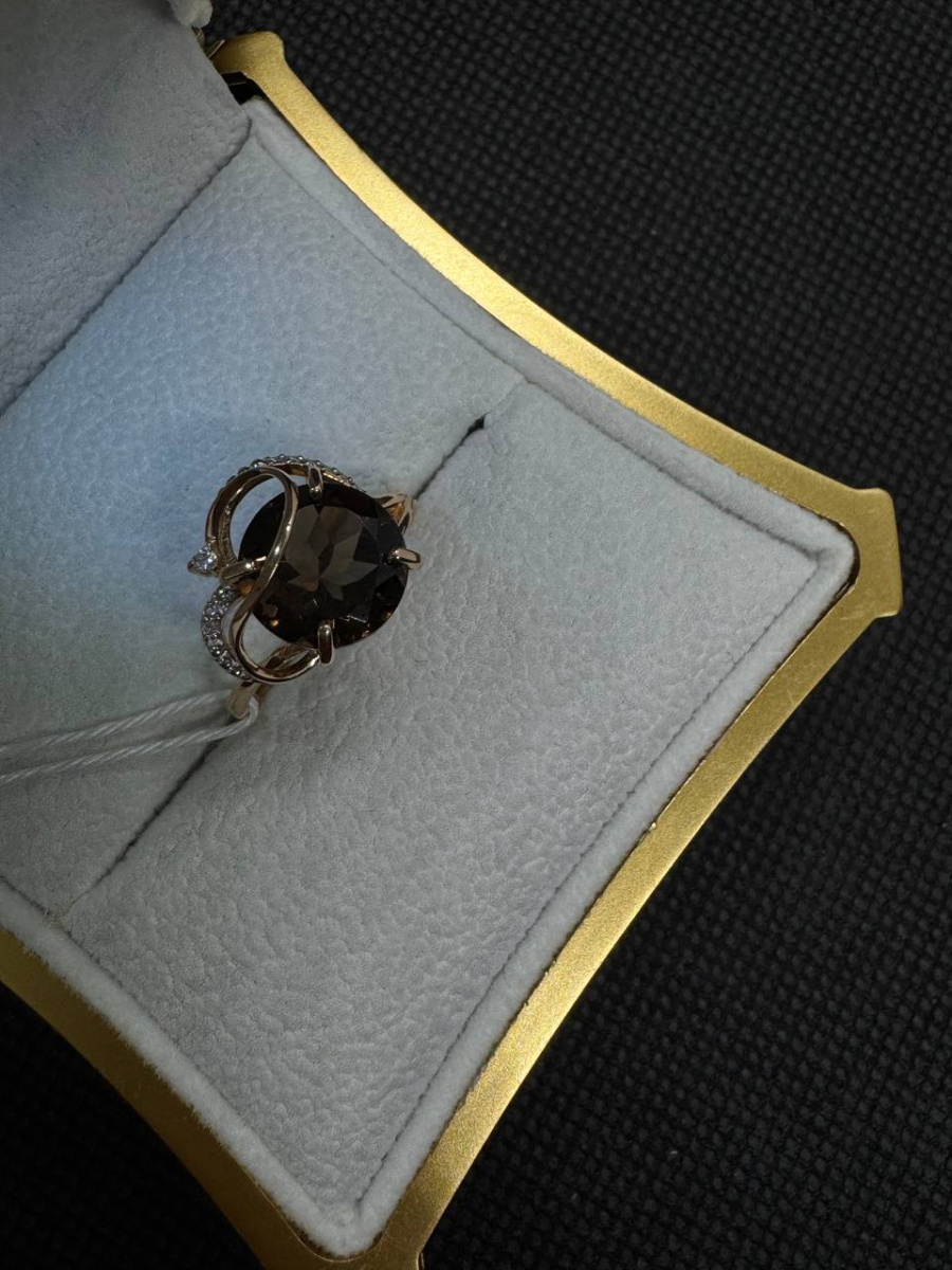 КОЛЬЦО С КАМНЯМИ (Au 585)