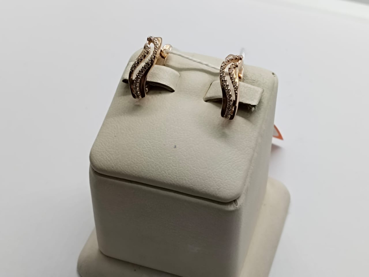 СЕРЬГИ С КАМНЯМИ (Au 585)