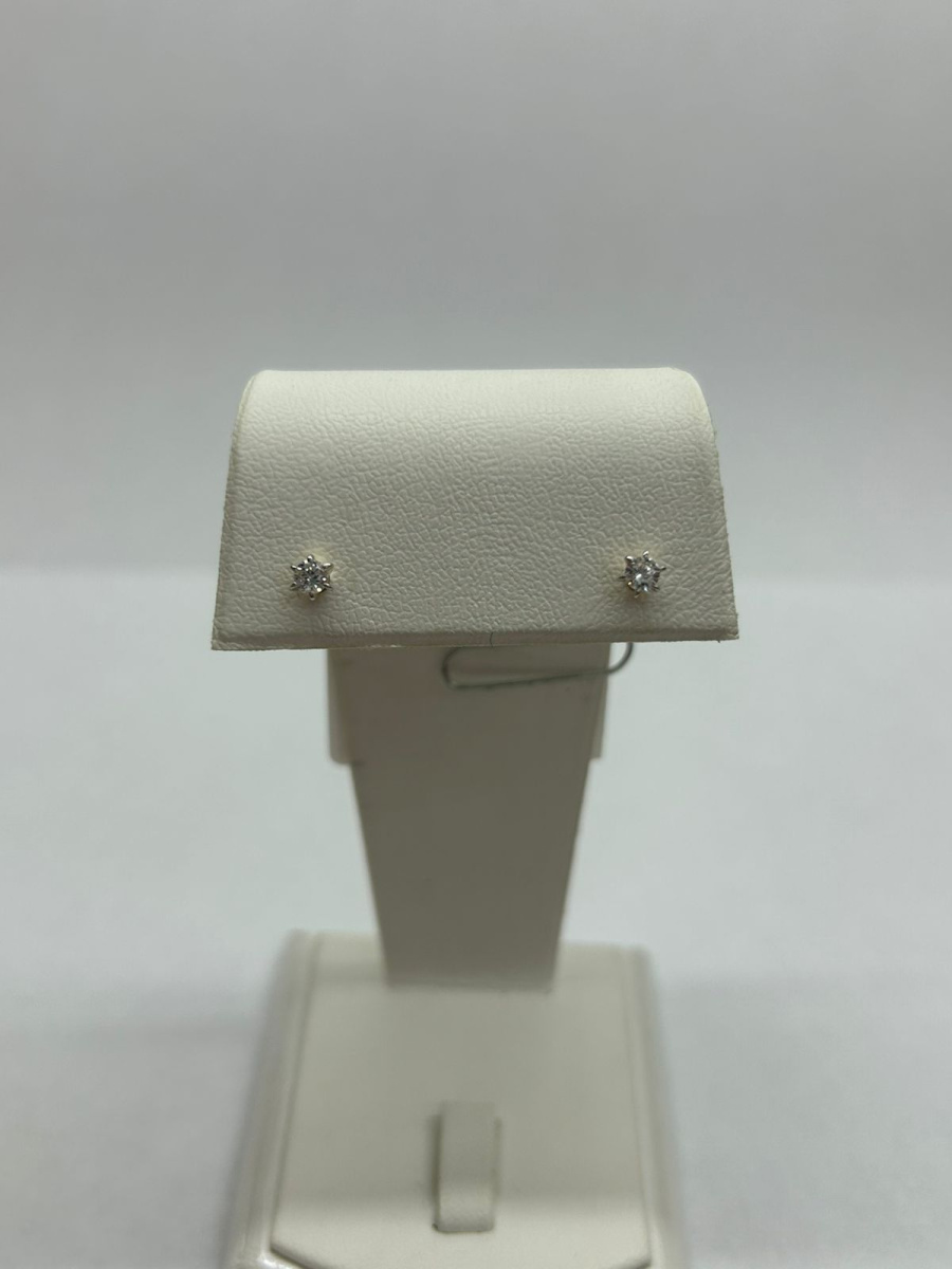 СЕРЬГИ ПУСЕТЫ с камнем (Au 585)