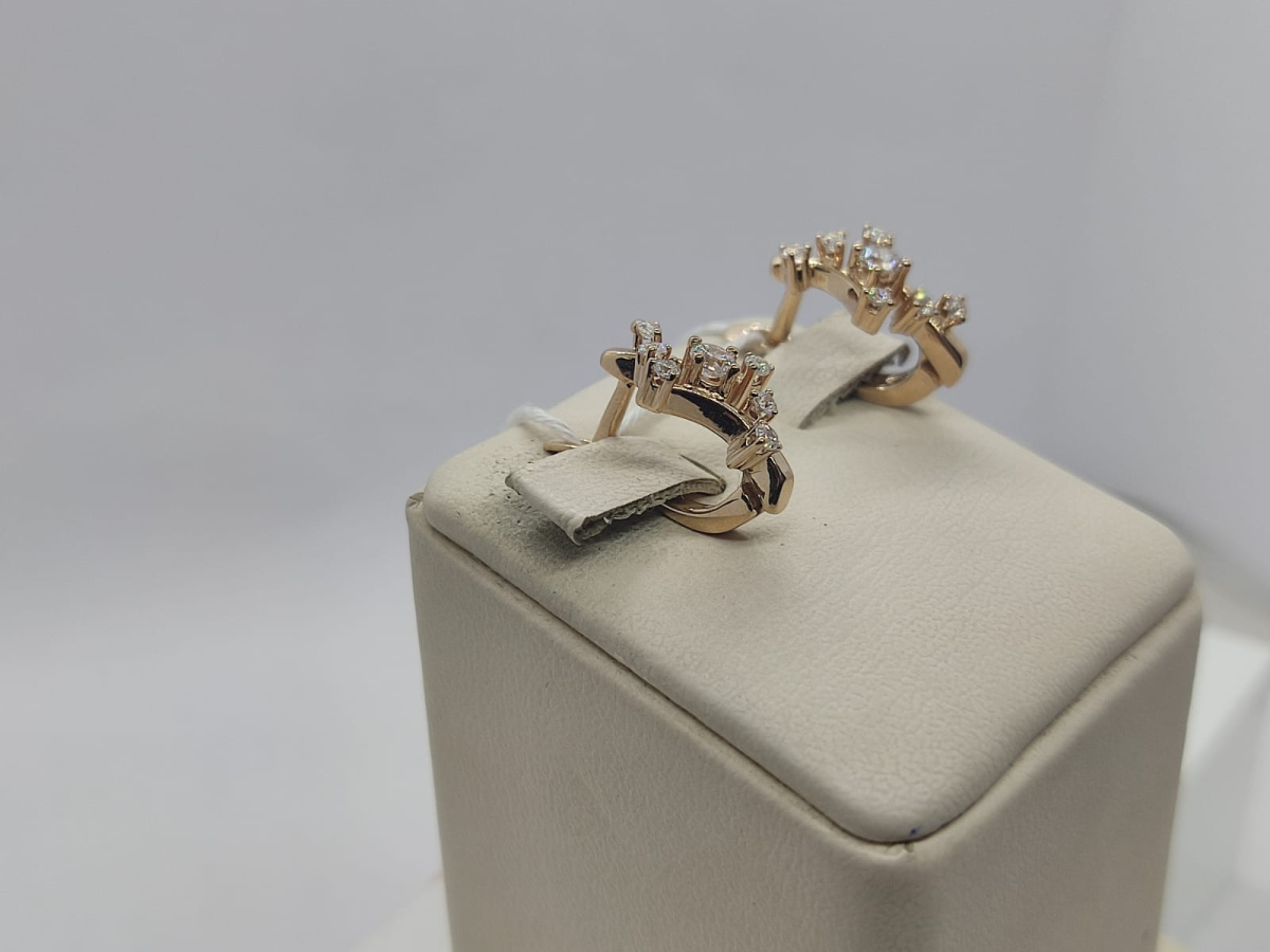 СЕРЬГИ С КАМНЯМИ (Au 585)