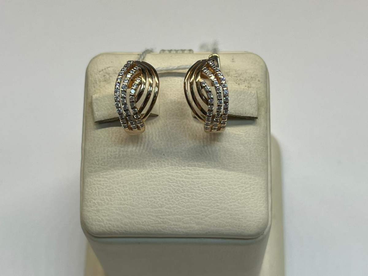 СЕРЬГИ С КАМНЯМИ (Au 585)