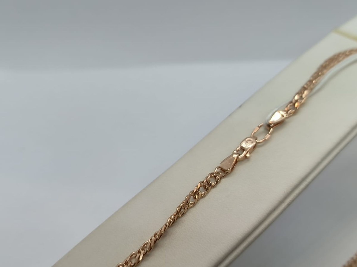 ЦЛР2585 ЦЕПЬ ПОЛНОВЕСНАЯ Ромб двойной (Au 585)