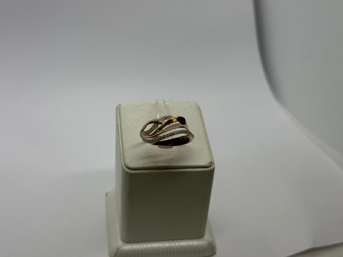 КОЛЬЦО С КАМНЯМИ (Au 585)