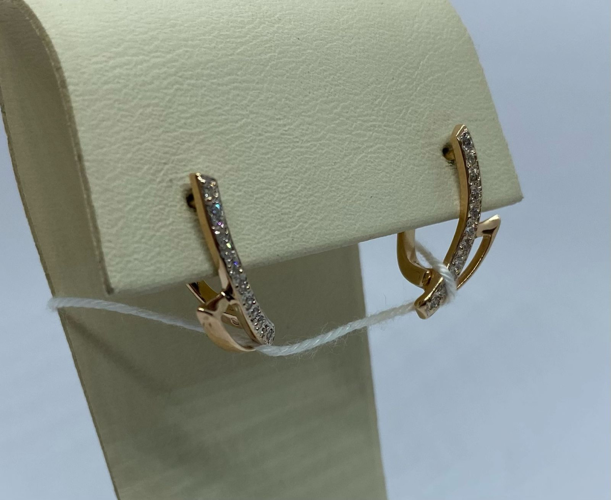 СЕРЬГИ С КАМНЯМИ (Au 585)