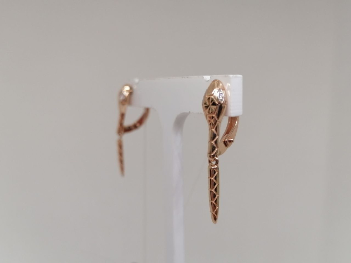 СЕРЬГИ С КАМНЯМИ (Au 585)