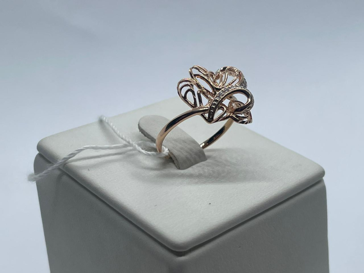 КОЛЬЦО С КАМНЯМИ (Au 585)