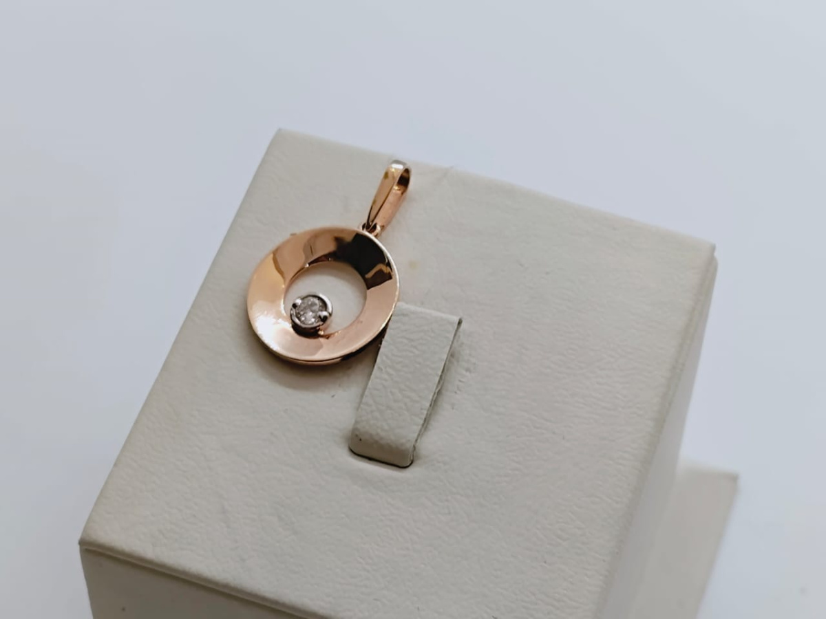 10116400 ПОДВЕСКА С КАМНЕМ (Au 585)