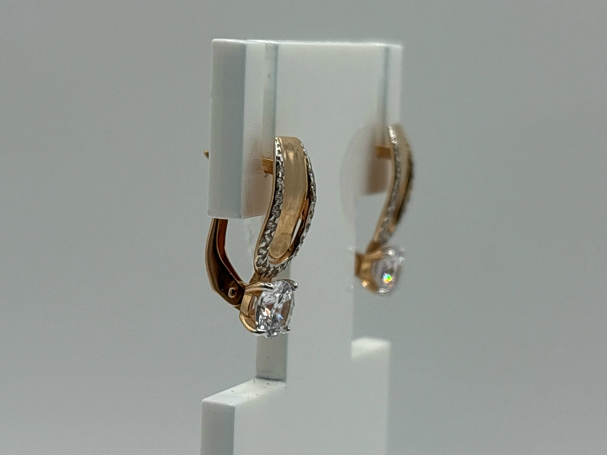 СЕРЬГИ С КАМНЯМИ (Au 585)