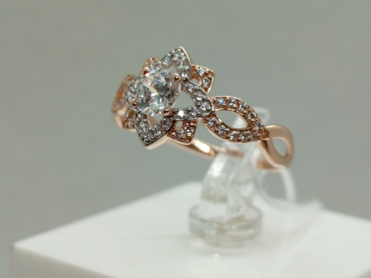 КОЛКМИ585 КОЛЬЦО С КАМНЯМИ (Au 585)