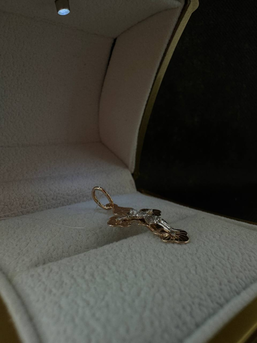 ПОДВЕСКА КРЕСТ без камня (Au 585)