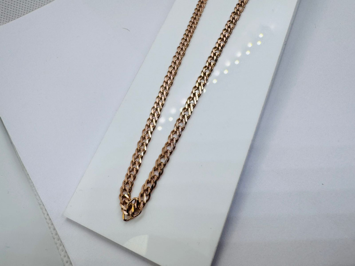 ЦЕПЬ ПОЛНОВЕСНАЯ Ромб двойной (Au 585)