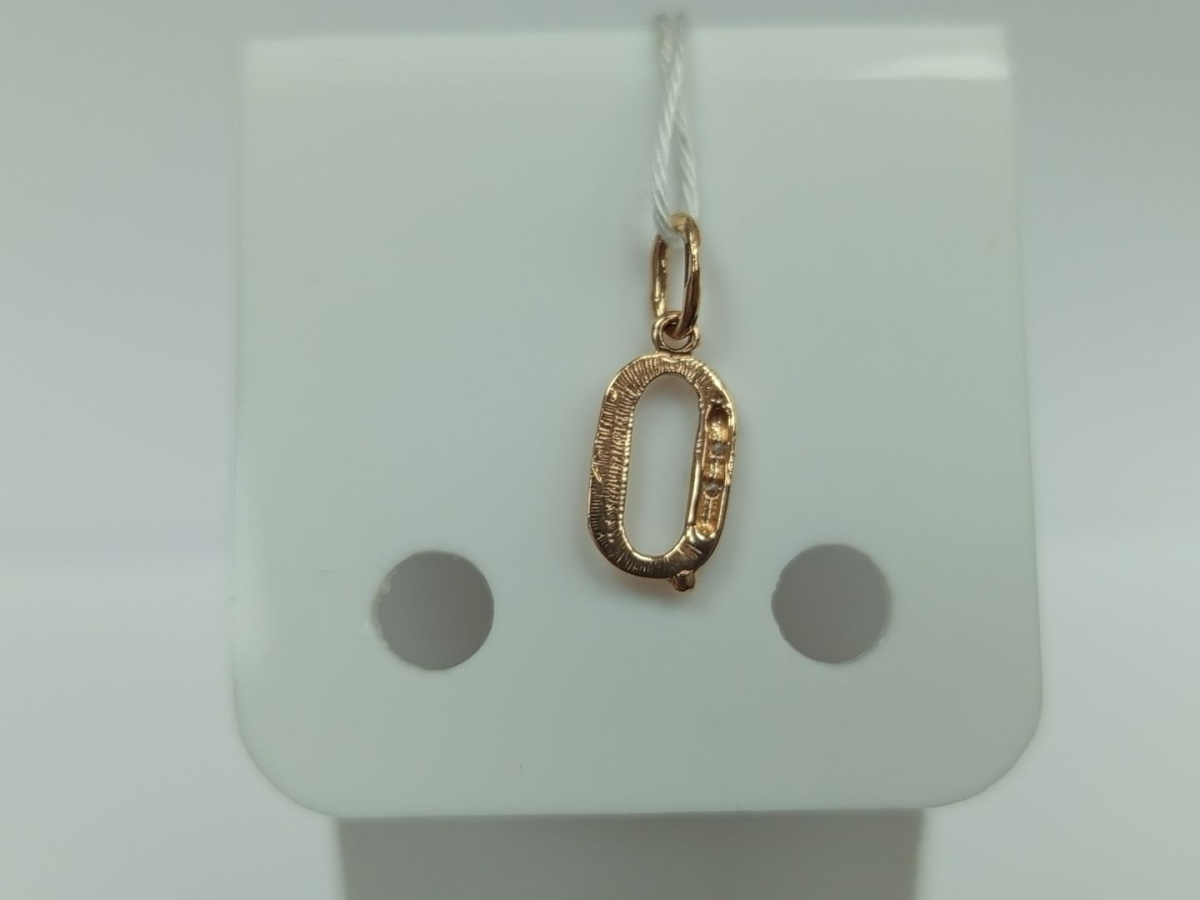 ПОДВЕСКА БУКВА О Au 585