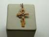 ПОДВЕСКА КРЕСТ С КАМНЕМ (Au 585)