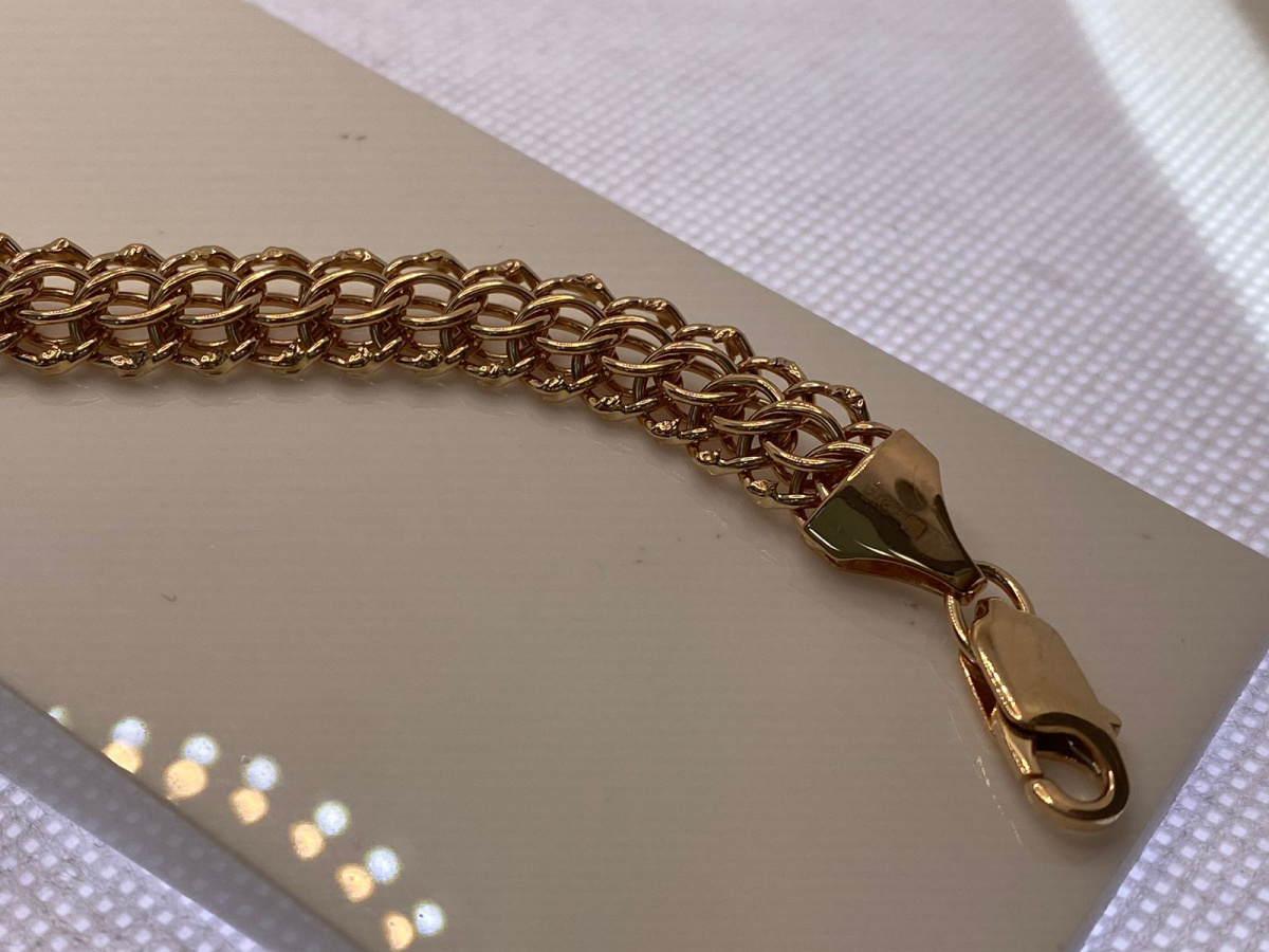 БРАСЛЕТ ПУСТОТЕЛЫЙ Итальянка (Au 585)