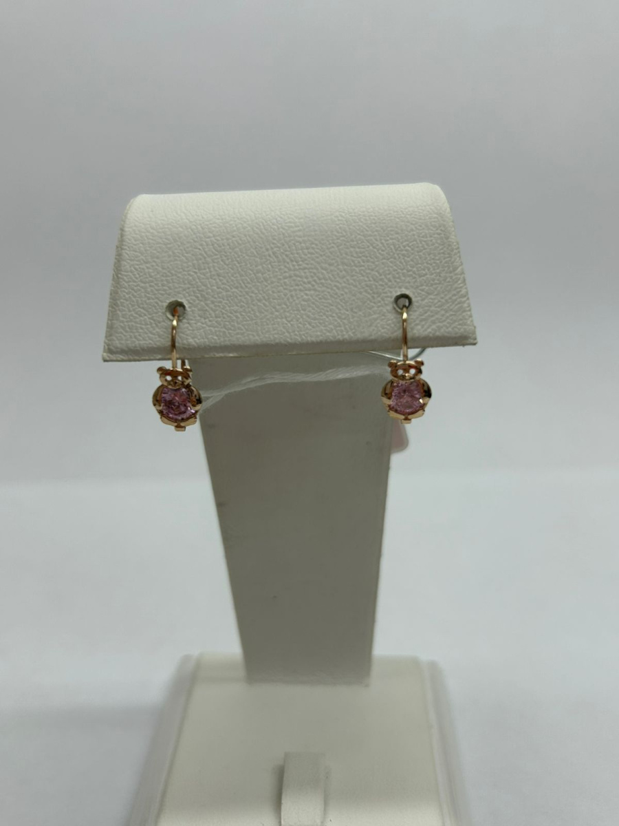 СЕРЬГИ С КАМНЕМ (Au 585)