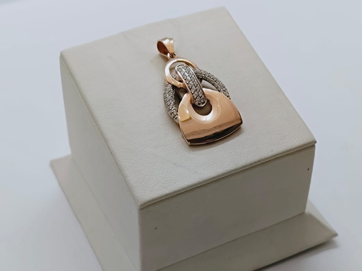 950336 ПОДВЕСКА С КАМНЯМИ (Au 585)