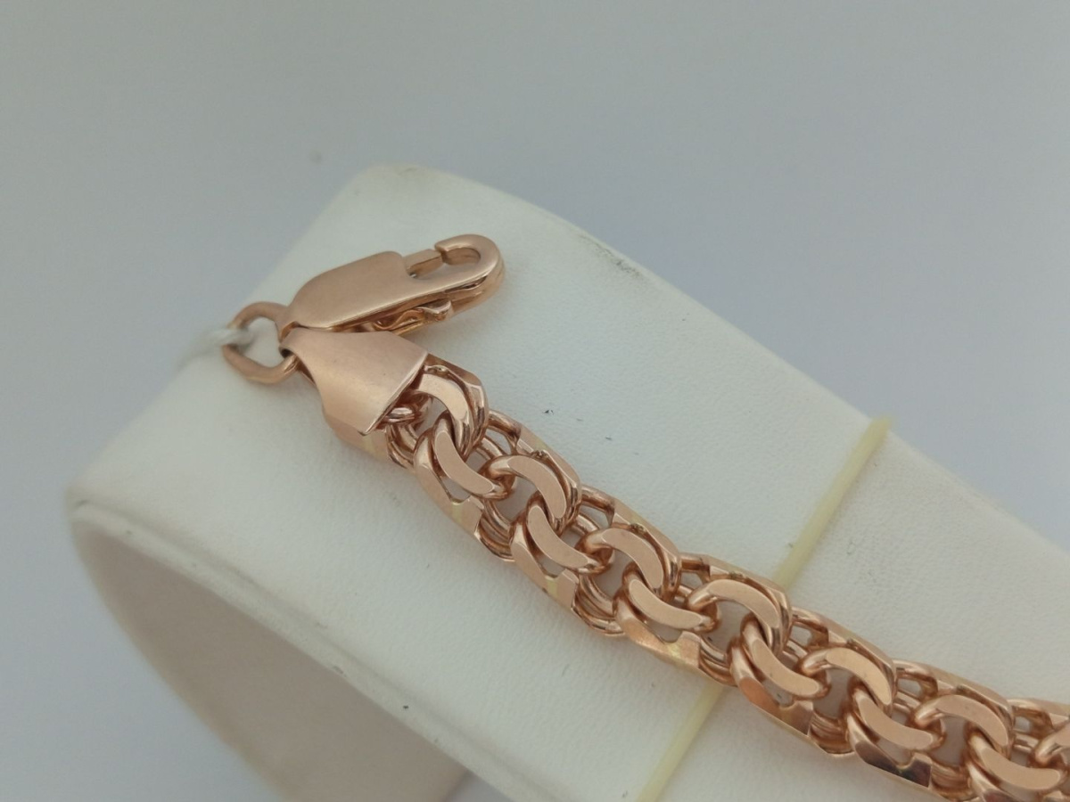 БЛБ585 БРАСЛЕТ ПОЛНОВЕСНЫЙ Бисмарк (Au 585)