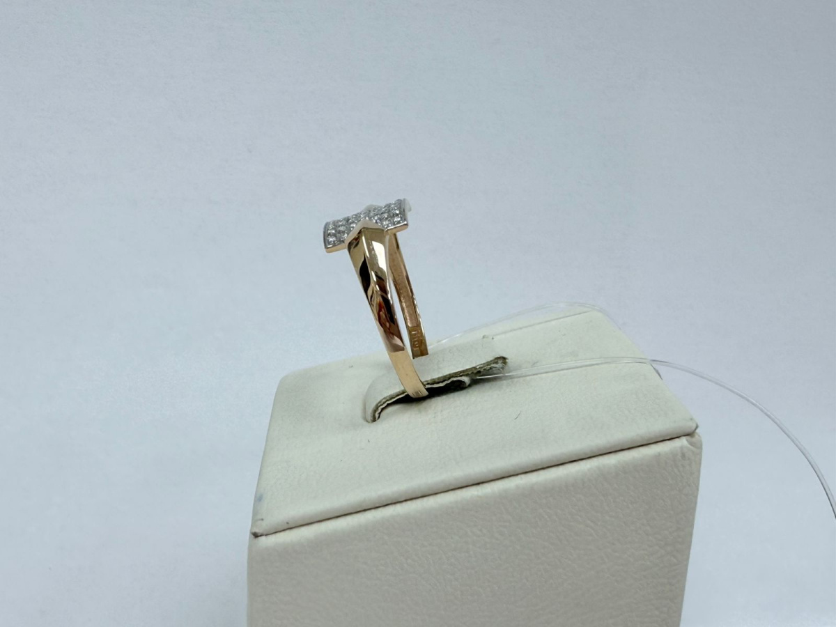 КОЛЬЦО С КАМНЯМИ (Au 585)