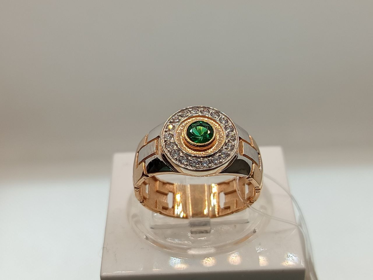 ПЕЧАТКА С КАМНЯМИ (Au 585)