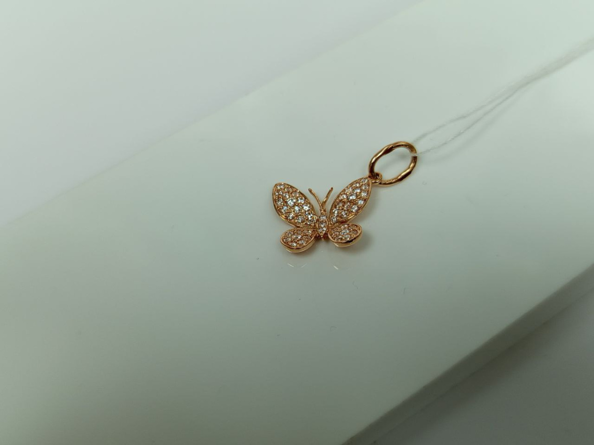 ПОДКМИ585 ПОДВЕСКА С КАМНЯМИ (Au 585)