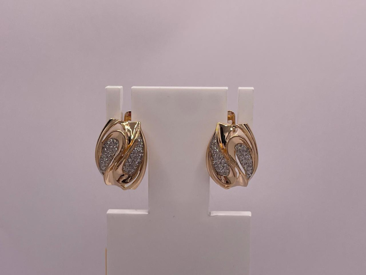 СЕРЬГИ С КАМНЯМИ (Au 585)