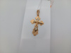 ПОДККИ585 ПОДВЕСКА КРЕСТ С КАМНЕМ (Au 585)