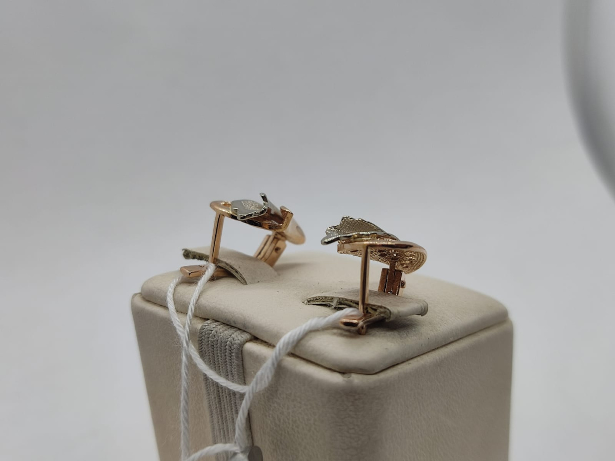 СЕРЬГИ БЕЗ КАМНЯ (Au 585)