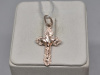 ПОДКБК585 ПОДВЕСКА КРЕСТ БЕЗ КАМНЯ (Au 585)