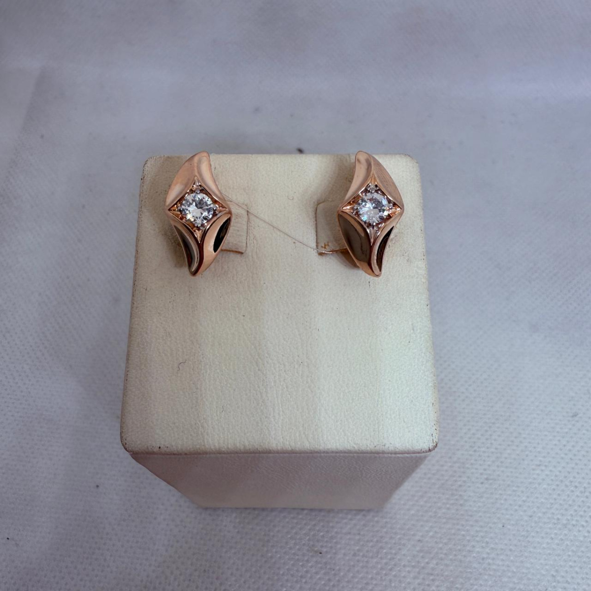 СЕРЬГИ С КАМНЕМ (Au 585)