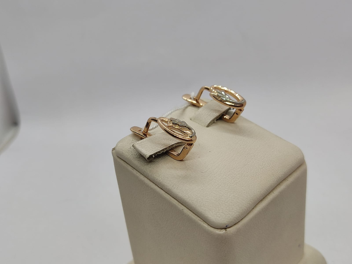 СЕРЬГИ БЕЗ КАМНЯ (Au 585)