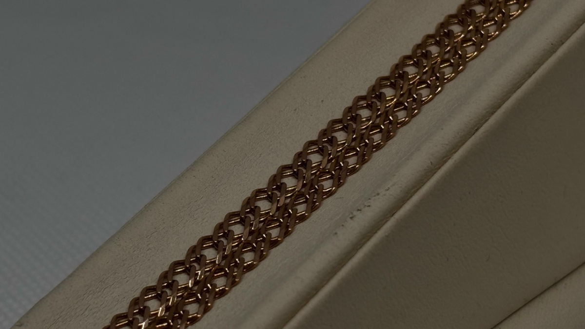 ЦЛР2585 ЦЕПЬ ПОЛНОВЕСНАЯ Ромб двойной (Au 585)