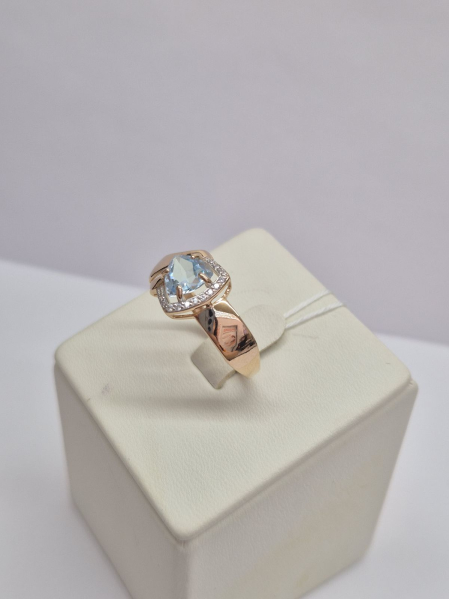 КОЛКМИ585 КОЛЬЦО С КАМНЯМИ (Au 585)