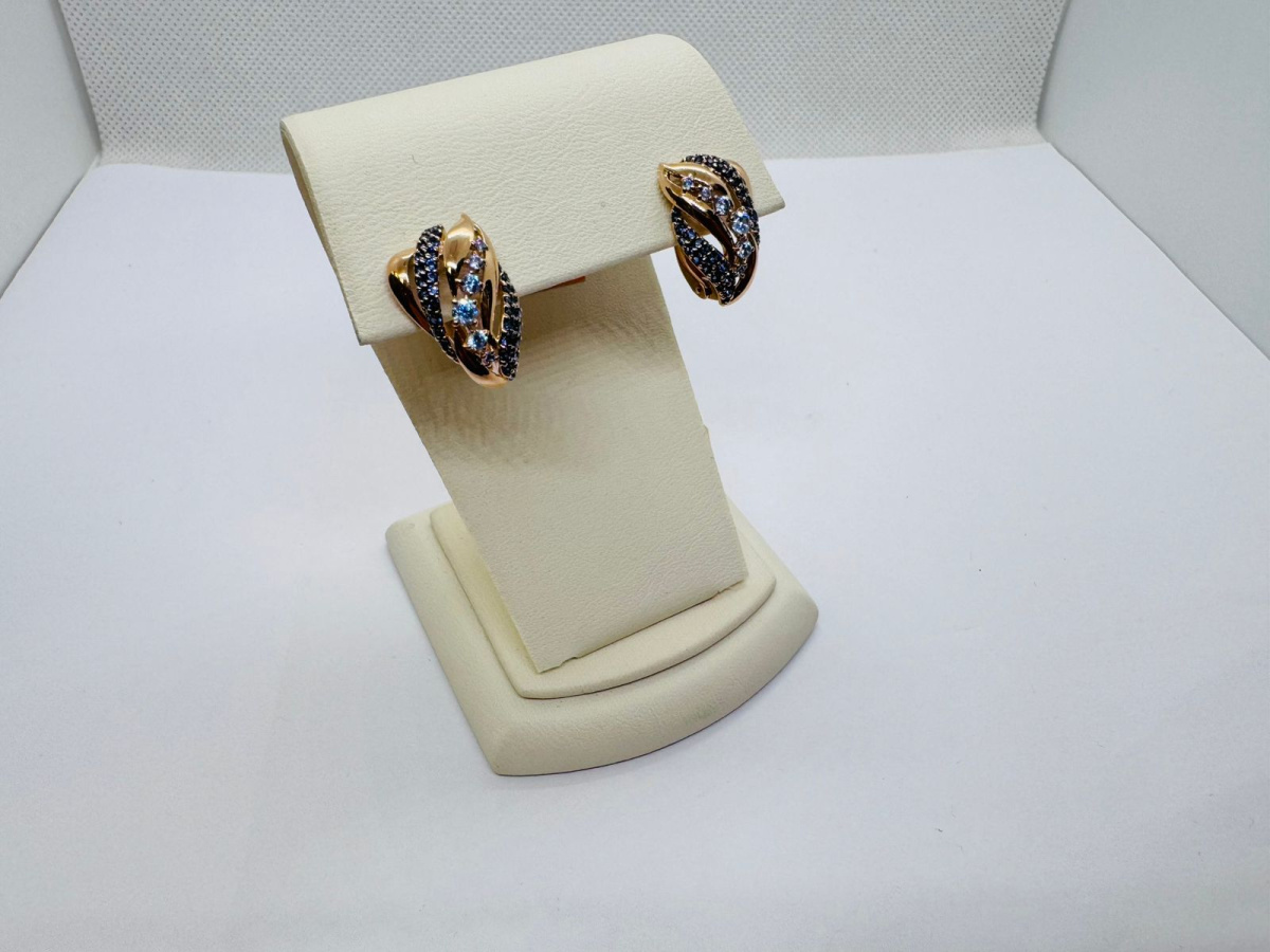 СЕРЬГИ С КАМНЯМИ (Au 585)