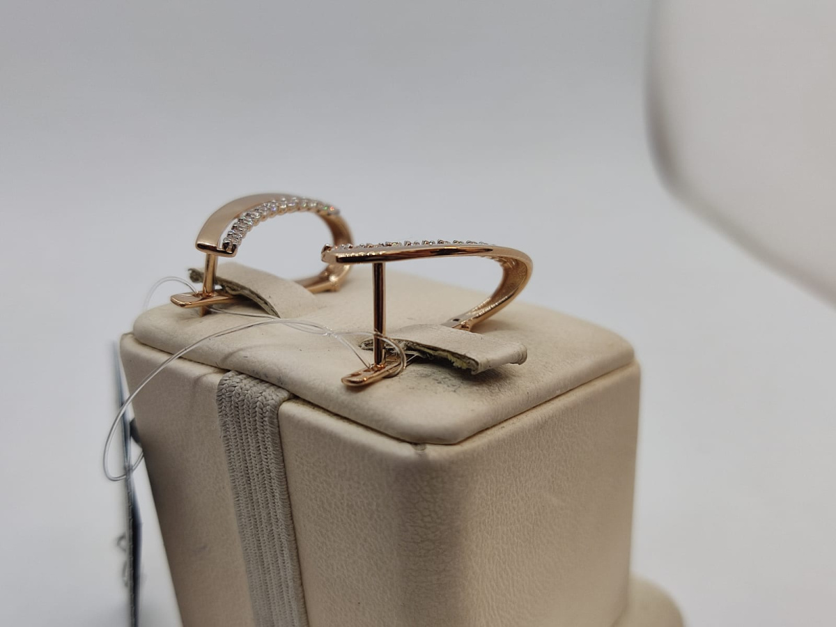 021162-1102 СЕРЬГИ С КАМНЯМИ (Au 585)