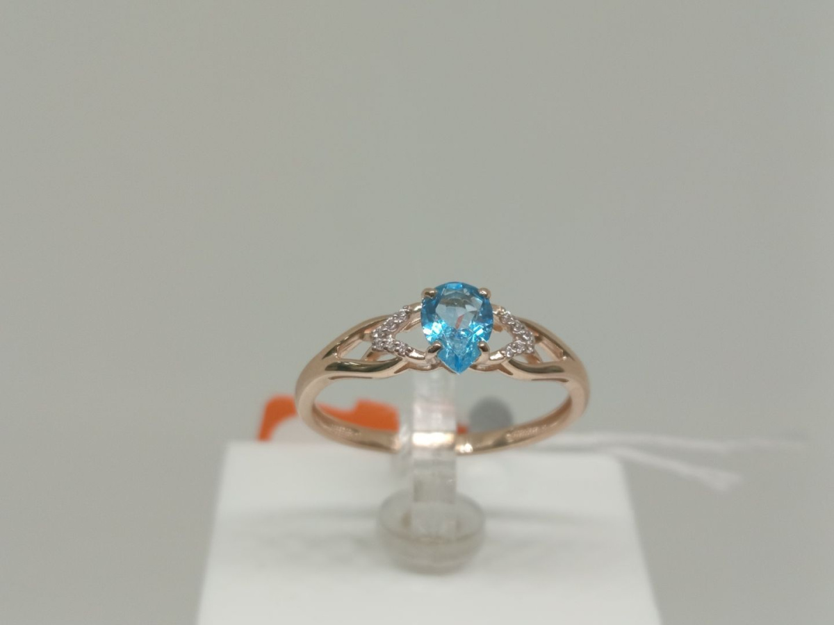 КОЛКМИ585 КОЛЬЦО С КАМНЯМИ (Au 585)