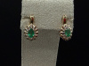 СЕРЬГИ Бриллиант, изумруд (Au 585)