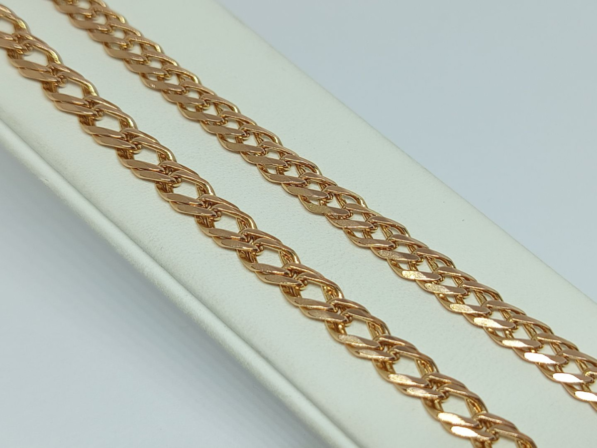 ЦЛР2585 ЦЕПЬ ПОЛНОВЕСНАЯ Ромб двойной (Au 585)