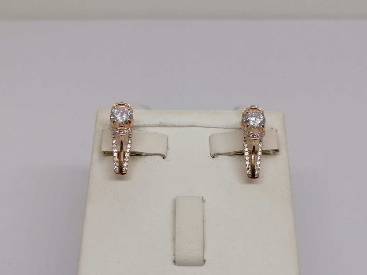 СЕРЬГИ С КАМНЯМИ (Au 585)