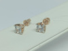 СЕРЬГИ ПУСЕТЫ с камнем (Au 585)