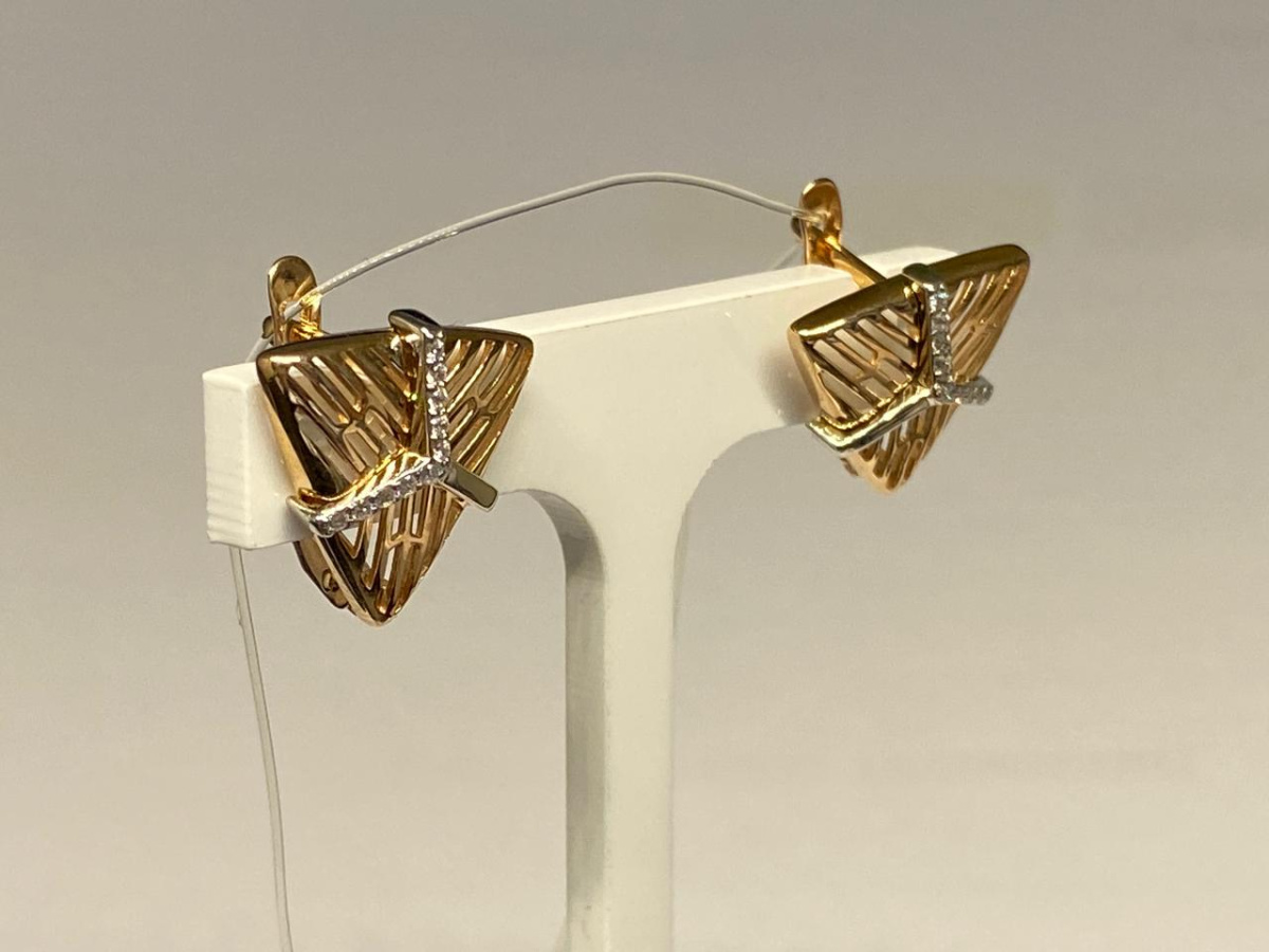 СЕРЬГИ С КАМНЯМИ (Au 585)